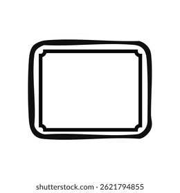 Fun Vintage frames isolated on white background. Decorative frame. Vector