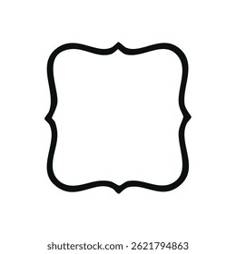 Fun Vintage frames isolated on white background. Decorative frame. Vector