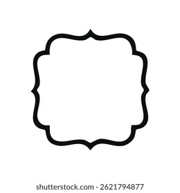 Fun Vintage frames isolated on white background. Decorative frame. Vector