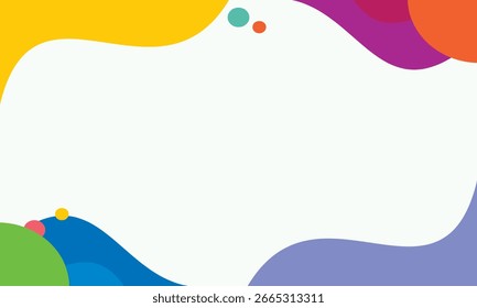 Divertido fondo ondulado Imagen de color de onda suave moderno