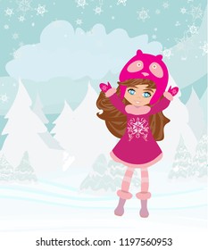 Fun in the winter day