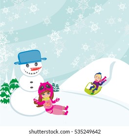 fun in the winter day 