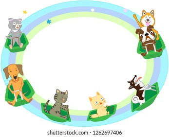 Fun winter sports for cats and dogs.