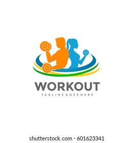 Fun Workout Club - Colorful Fitness Logo