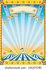 Fun yellow circus color sun party. A new color circus background