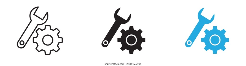 Function icon black white vector outline