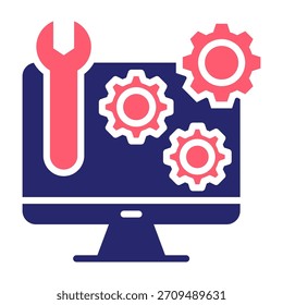 Icono de función Color Relleno Estilo Ilustración vectorial