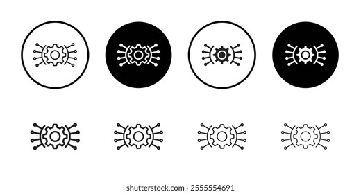 Function icon Line Art Logo set