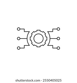 Ícone de função logotipo linear isolado