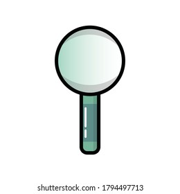 The function of the magnifying glass is to see a certain object in a number of times larger.