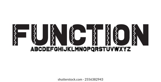 Function, Modern urban alphabet fonts. Typography sport, simple, technology, fashion, digital, future creative logo font.

