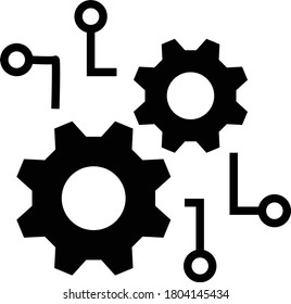 function settings line icon or sign, vector