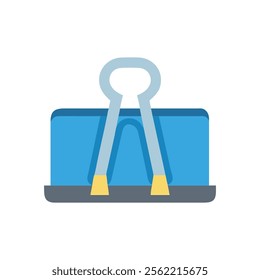 Functional Binder Clip Icon Illustration