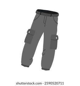 Functional black cargo pants with pockets for utility and style