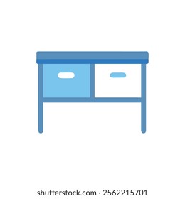 Functional Desk Divider Icon Illustration