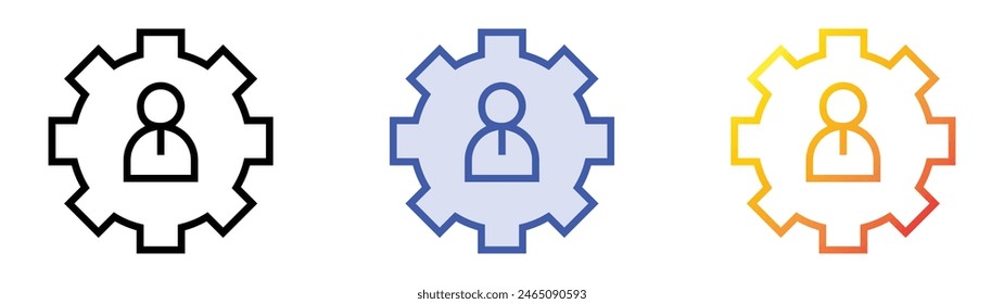 icono funcional. Diseño de estilo de relleno lineal, azul y degradado aislado sobre fondo blanco