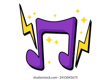 Functional Music Related Sticker Design