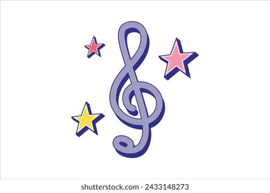 Functional Music Related Sticker Design