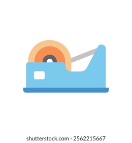 Functional Tape Dispenser Icon Illustration