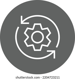 Functionality Gear Operations Outline Icon