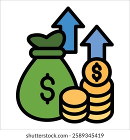 Fund Icon Element For Design