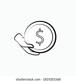 Fund Icon. Savings Symbol As Simple Vector Sign for Design and Website, Presentation or Application.