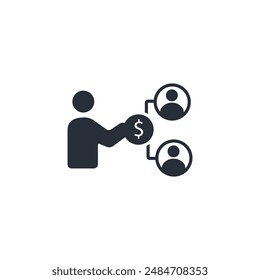 fund icon. vector.Editable stroke.linear style sign for use web design,logo.Symbol illustration.