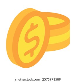 Fund isometric 3D. use for modern concept, print, UI, UX kit, web and app development. Vector EPS 10, related to education, business, finance, investment.
