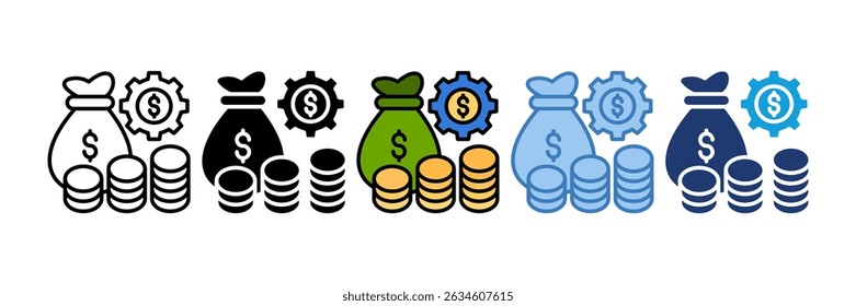Fund Management Icon Element For Design