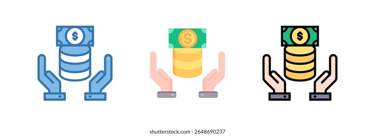 Fund Management Icon Element For Design