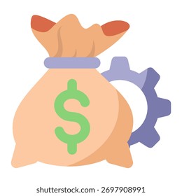 Elemento De Icono De Gestión De Fondos Para El Diseño