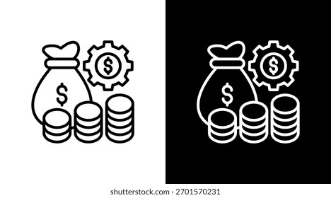 Gerenciamento De Fundos Com Design De Conjunto De Ícones