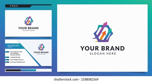 Fund raising Finance And Accounting Logo Design. logo design and business card