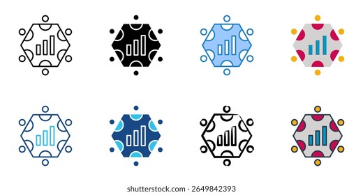 Conjunto de iconos de recaudación de fondos colección de estilos múltiples 

