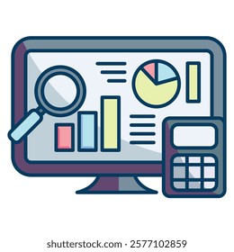 Fundamental Attribution Icon - Lineal Color Style - Cognitive Biases Theme