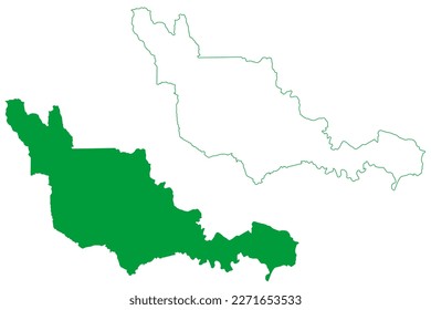 Fundao municipality (Espírito Santo state, Municipalities of Brazil, Federative Republic of Brazil) map vector illustration, scribble sketch Fundao map