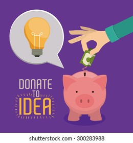 Funding digital design, vector illustration eps 10