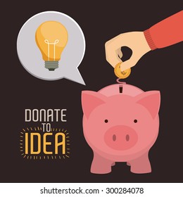 Funding digital design, vector illustration eps 10