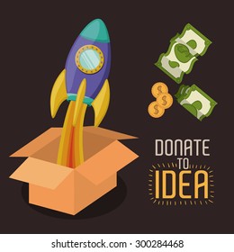 Funding digital design, vector illustration eps 10