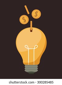 Funding digital design, vector illustration eps 10