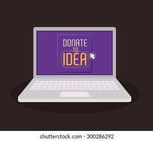 Funding digital design, vector illustration eps 10