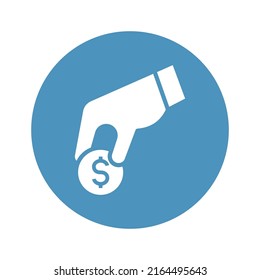 funding hand Isolated Vector icon which can easily modify or edit

