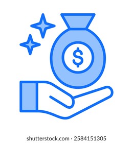 Funding Icon Element For Design