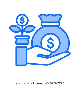 Funding Icon Element For Design
