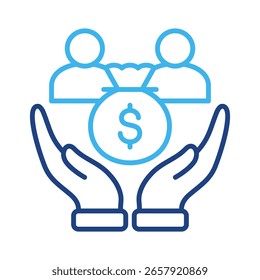 Finanzierungssymbolelement für Design