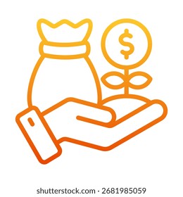Elemento Ícone De Financiamento Para Design E Vetor