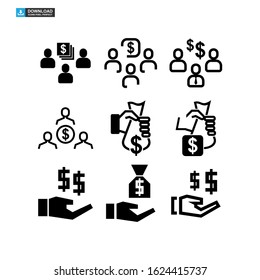 funding icon isolated sign symbol vector illustration - Collection of high quality black style vector icons
