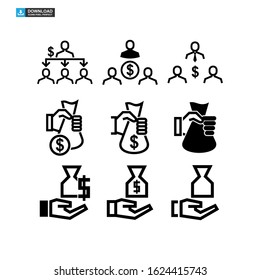 funding icon isolated sign symbol vector illustration - Collection of high quality black style vector icons
