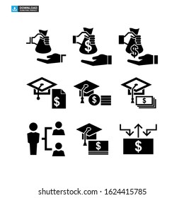 funding icon isolated sign symbol vector illustration - Collection of high quality black style vector icons
