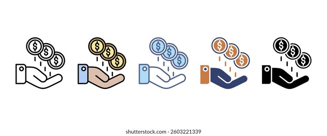 Funding icon with multiple style